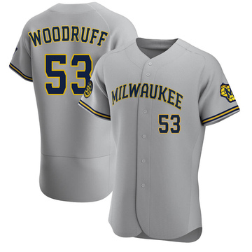 Top-selling Item] Brewers 53 Brandon Woodruff Road Gray 3D Unisex Jersey