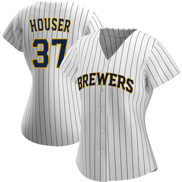 Nike Milwaukee Brewers Women's Alternate Replica Jersey - Navy - MODA3