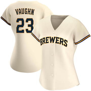 Greg Vaughn Women's Milwaukee Brewers Alternate Jersey - White