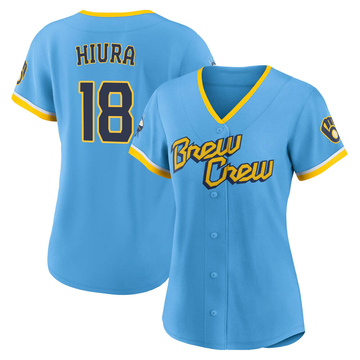 Top-selling Item] Brewers 18 Keston Hiura Alternate Navy 3D Unisex Jersey