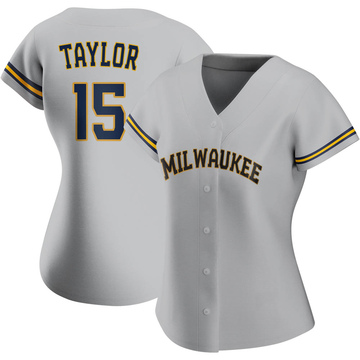 Tyrone Taylor Men's Nike White Milwaukee Brewers Alternate Replica Custom Jersey Size: Extra Large